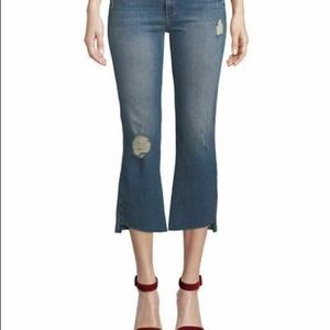 Black Orchid Cindy Slant Fray Cropped Jeans Size 27